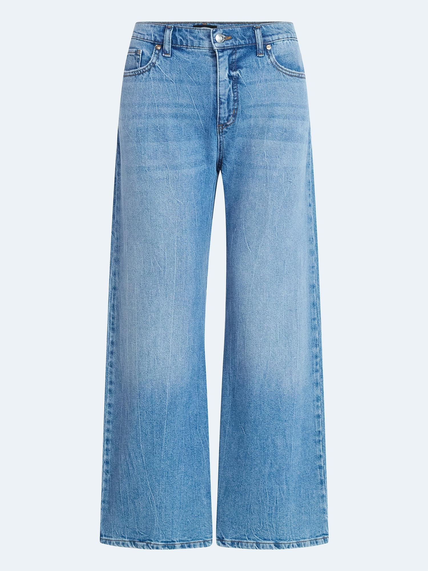 Scoop Women's Wide Leg Low Slung Jeans, 29" Inseam, Sizes 0-20