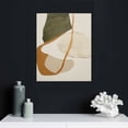thumbnail image 4 of PIKWEEK  Boho Canvas Wall Art.Mid Century Modern Wall Art, Abstract Shapes Tropical Leaves Prints Paintings, Geometric Sun Line Art Pictures,Minimalist Bohemian Wall Decor 12x16 in, 4 of 4
