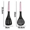 thumbnail image 2 of Espátula de nailon rosa, sartén antiadherente, colador de cocina especial, juego de cocina, espátula para el hogar, 2 of 5