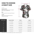 thumbnail image 4 of Goofa Skulls Roses Pattern Women's Slim-Fit Short-Sleeve V-Neck T-Shirt,Classic-Fit Short-Sleeve V-Neck T-Shirt-Medium, 4 of 5