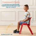 thumbnail image 3 of ECR4Kids Plastic Stackable SitRight Chair, 11in, Classroom Furniture, Red, 4-Pack, 3 of 9