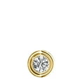 thumbnail image 2 of Aonejewelry 0.25 Carat Natural White Diamond Solitaire Bazel- Set Pendant Necklace For Woman Crafted In 14k Rose White and Yellow Gold With 18 Gold Plated Over 925 Sterling Silver Box Chain, 2 of 5