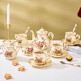 thumbnail image 4 of Set de tazas y platillos de té CHILDIKE, porcelana europea, 240 ml, 4 of 6