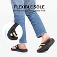 thumbnail image 7 of Flip Flops for Women with Arch Support - Flip Flops - Memory Foam - All Black - Size 6, 7 of 7