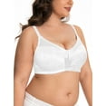thumbnail image 2 of Deyllo Women Minimizer Bra Non Padded Wireless Comfort Bras White Full Figure Plus Size Underwire Bras Clothes Size 36D, 2 of 4