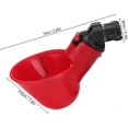 thumbnail image 2 of Chicken Waterer, 10 PCS Automatic Poultry Water Dispensers with Sprinkler Cups, 2 of 5