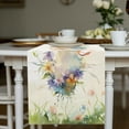 thumbnail image 2 of Ltdhehe Chemin de Table de Pâques en Lin à Imprimé Lapin Nappe pour la Maison Décoration de Table pour Fête des Fêtes Nappe Tapis B, 2 of 2