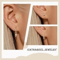 thumbnail image 4 of Gold Pearl Earrings Set for Women, Pearl Hoop Dangle Drop Earrings, Dainty 14K Gold Plated Hypoallergenic Earring Stacks, Jewelry Gifts for Women/MomT, 4 of 4
