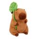 thumbnail image 3 of Peluche de capibara con forma de hoja de loto, tortuga, ostra, abeja, mochila, capibara, cosplay, unicornio, dinosaurio, boba, pan, anillo, decoración, animales de peluche, 3 of 5