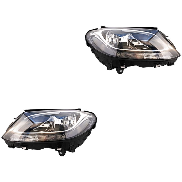 Par de Faros TYC Clase C 2015 A 2016 Mercedes-Benz