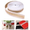 thumbnail image 1 of SHISUYAN LEORX 10M Hessian Jute Lace Craft Ribbon for DIY Crafts Home Wedding Decoration, 1 of 8