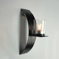 thumbnail image 5 of Sziqiqi Modern 2-Light Black Wall Sconces with Clear Glass Metallic Wall Mounted Candle for Decor, 5 of 8