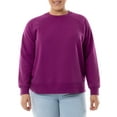 thumbnail image 2 of Terra & Sky Women's Plus Size Fleece Sweatshirt, Available in 1,2, and 3- Packs, Size 0X-4X, 2 of 12