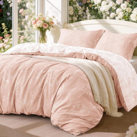 Love's cabin King Size Comforter 104"x90" in Dusty Rose Pink, 06