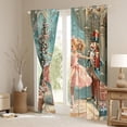 thumbnail image 3 of Manfei Girly Pink Princess Black Out Curtains, Christmas Nutcracker Royal Guarder Curtains Pack of 2 (42x63 Each), Dreamy Fairy Tale Bedroom Curtains, Curtains Blackout Home Decor, 3 of 6