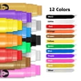 thumbnail image 2 of Marcadores de pintura acrílica BIGTHUMB Jumbo con punta de 15 mm, 12 colores, 2 of 6
