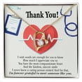thumbnail image 4 of Most Compassionate Healthcare Medical Worker Nurse Appreciation Forever Necklace w Message Card, 4 of 7