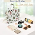 thumbnail image 5 of FORMRS Womens Corduroy Tote Bag Crossbody Shoulder Handbag with Pocket, Green Christmas House, 5 of 7