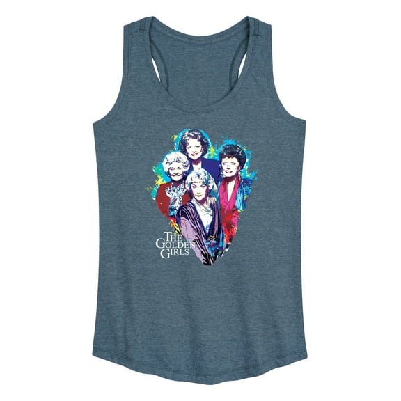 Golden Girls - Paint Splatter Group - Women's Racerback Tank Top