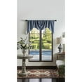 thumbnail image 7 of Martha Stewart Naples Chenille Argentina Shaped Valance, Navy, Blue, Rod Pocket, Light Filtering, Indoor, 1 Piece, Adult, 72" x 28", 7 of 7