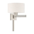 thumbnail image 4 of 40037-91 Livex Lighting 1 Light Swing Arm Wall Sconce-Brushed Nickel Finish, 4 of 10