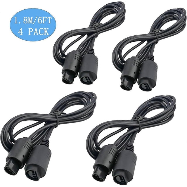 Cables de extensión N64 para el control de Nintendo N64 64 (paquete de 4)
