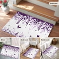thumbnail image 5 of Purple Spring Botanical Entryway Rug 2'x3'&nbsp; Non Slip Front Door Mats, Weeping Eucalyptus Butterfly Entrance Rugs Indoor Outdoor Carpet, Washable Floor Mats Small Area Rug for Bedroom Kitchen, 5 of 8
