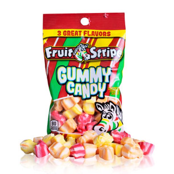 4 pack Fruit Stripe Gummies Gummies flavored with Fruit Stripe chewing
