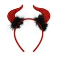 thumbnail image 4 of Popular Toys for Kids, Halloween Devil Costume Accessories Kit Including Devil Horn Headband ， and Pitchfork Costume Accessories for Halloween Cosplay, 4 of 7