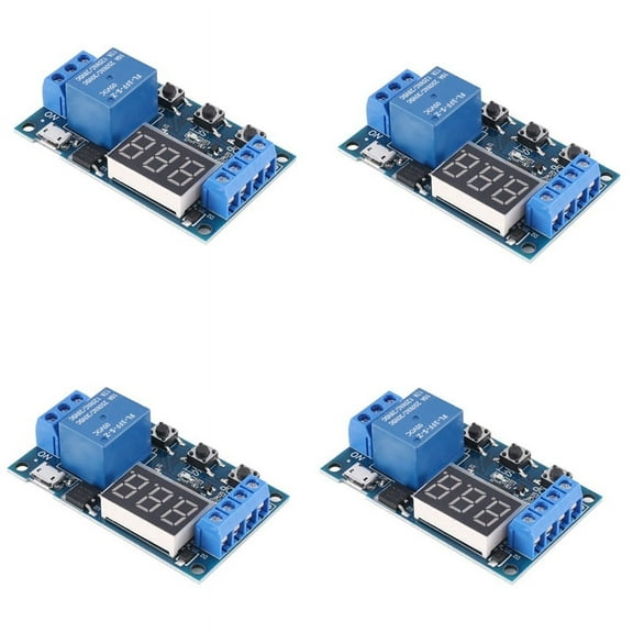 4X -521 Digital Time Delay Relay Trigger Cycle Delay Switch Circuit Board Timing Control Module