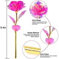 thumbnail image 2 of Caja de regalo de lujo Led Light String Galaxy Rose, rosas de oro de 24k para mujeres, Día de la Madre, cumpleaños, aniversario, mejor regalo del Día de San Valentín, 2 of 3
