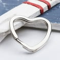 thumbnail image 5 of 20Pcs Heart-Shaped Split Rings Key Rings, 5 of 7