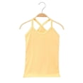 thumbnail image 4 of UACY Girls Summer Tank Tops Sleeveless Spaghetti Strap Racerback Camisole Kids Cotton Lightweight Beach Vacation Blouses (Yellow, 11-12 Years), 4 of 9
