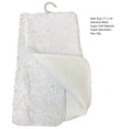 thumbnail image 4 of 14 pieces Glitter White Bathtub Shower Curtain With 12 Hooks and Matching Bath Mat Rug Non Slip Super Soft Chenille for Bathroom Décor, 4 of 5