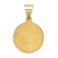 thumbnail image 3 of 14K Yellow Gold Charm Pendant 18 mm 15 Polished And Satin St. Paul Medal, 3 of 3