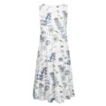 thumbnail image 4 of SMihono Robe d'Été Grande Taille pour Femmes 2023 Décontractée Aguichant Mode Été Imprimée Sans Manches Débardeur Longueur Genou Robes, 4 of 5
