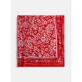 thumbnail image 2 of Scenario Women's Printed Square Scarf, Red, 2 of 3
