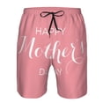thumbnail image 3 of Balery Happy Mother's Day Traje de Baño Estilo Hawaiano para Hombre, Shorts de Secado Rápido con Bolsillos-Small, 3 of 6