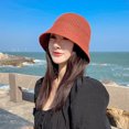 thumbnail image 5 of qolati Sun Hats for Women Straw Packable Wide Brims Visor Bucket Beach Hat Foldable Summer Fisherman Caps Outdoor Clothes, 5 of 5