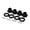 Black, variant on 1/8 RC Car 17MM Lightweight CNC Aluminum Alloy Wheel Hubs Kit for Kyosho, Gold