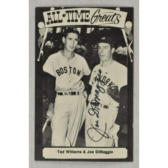 Joe DiMaggio Signed Autographed 1975 TCMA All Time Greats Postcard PSA DNA COA