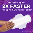 thumbnail image 4 of Always Radiant with FlexFoam Pads, Size 4, Overnight, Wings, 10 Count, 4 of 14