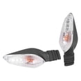 thumbnail image 1 of Turn Signal, Yellow Light Durable Low Power Consumption 2pcs 12V Turn Lamp  For Motorbike Black Lens,Transparent Lens, 1 of 8