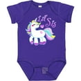 thumbnail image 3 of Inktastic Lil Sis Unicorn Little Sister Girls Baby Bodysuit, 3 of 5