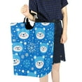 thumbnail image 4 of Yayeee Freestanding Laundry Hamper with Handle Collapsible Large Storage Basket for Clothes, Blue Bears, 4 of 7