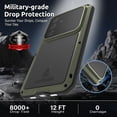thumbnail image 6 of Dteck Heavy Duty Metal Case for Samsung Galaxy S26+ / S26 Plus 6.7" Full Body Rugged Cover with Built in Screen Protector,Green, 6 of 7