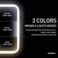 thumbnail image 2 of Makeup Mirror With Lights, Vanity Mirror With 56 Dimmable Leds Lights, Touch Screen Controls, Usb Rechargeable, 2 of 5