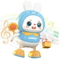 thumbnail image 2 of Baby Musical Toy  Dancing Singing Talking Walking Hip Hop Swing Rabit  Educational Gift for 1-5 Year Toddlers Kids  Blue, 2 of 8