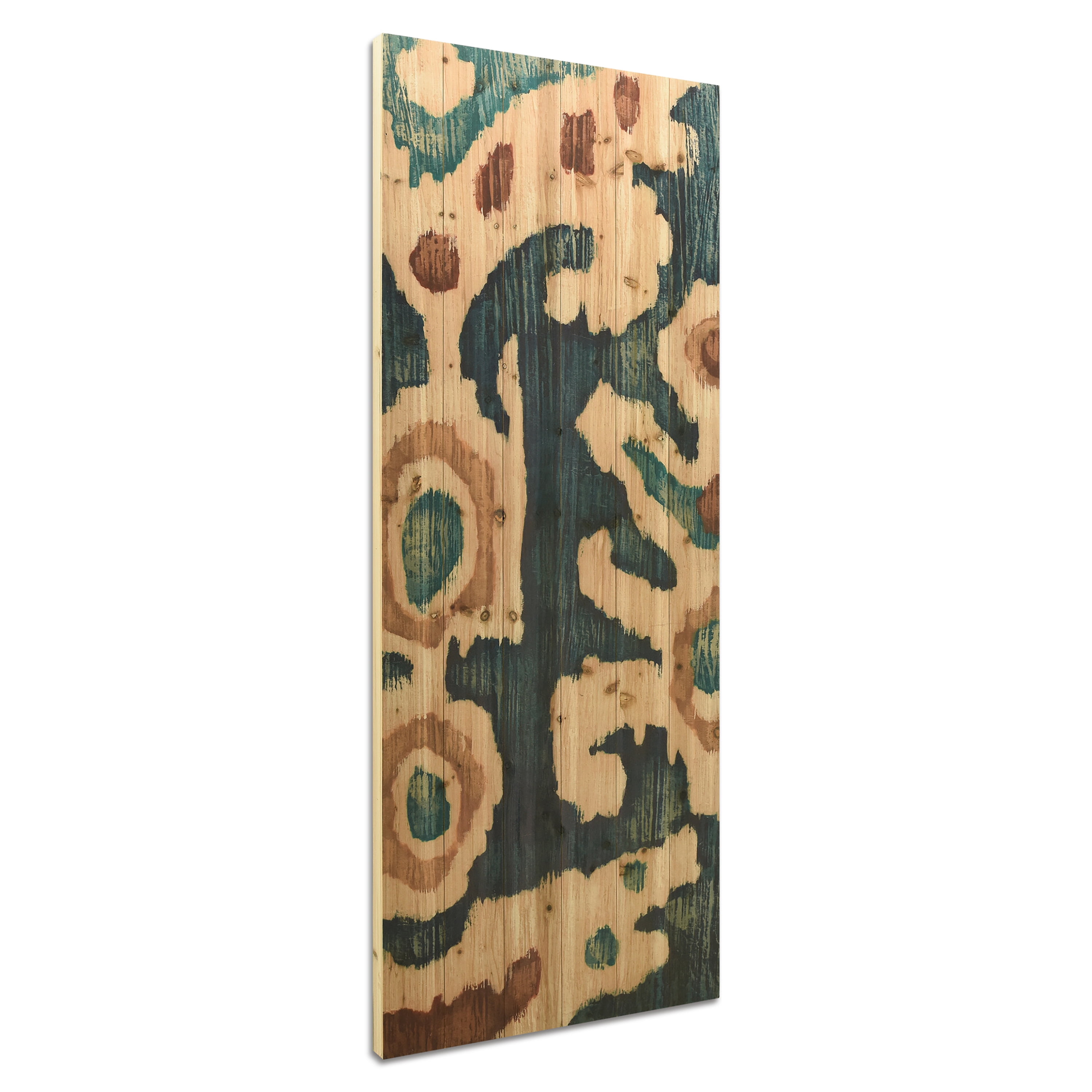 Empire Art Direct Ocean Ikat A Print on Solid Wood Wall Art, 60" x 24", Ready to Hang
