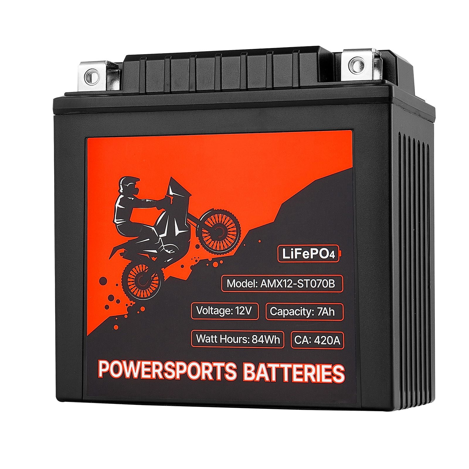 High-Performance 12V 7Ah YT14AH-BS Motorcycle Battery - Maintenance-Free, Enhanced Starting Power